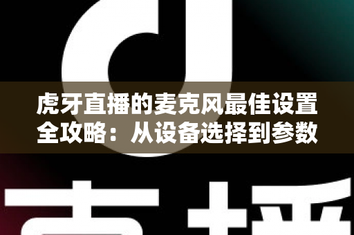 虎牙直播的麦克风最佳设置全攻略：从设备选择到参数调试，打造专业级直播音质的完整指南