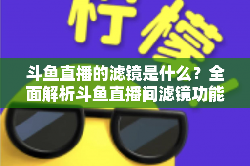斗鱼直播的滤镜是什么?全面解析斗鱼直播间滤镜功能与实用使用技巧 斗鱼直播的滤镜是什么?全面解析斗鱼直播间滤镜功能与实用使用技巧