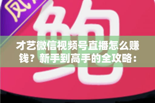 才艺微信视频号直播怎么赚钱?新手到高手的全攻略:解锁六大变现方式与实战技巧 才艺微信视频号直播怎么赚钱?新手到高手的全攻略:解锁六大变现方式与实战技巧