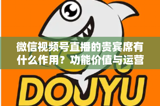 微信视频号直播的贵宾席有什么作用？功能价值与运营技巧全解析