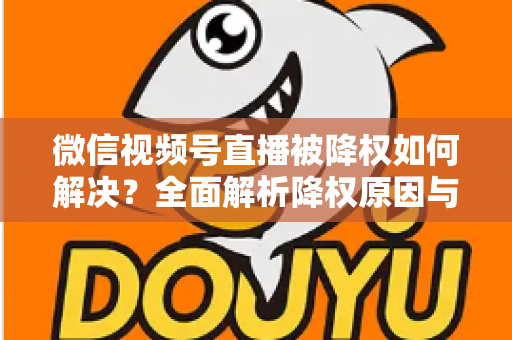 微信视频号直播被降权如何解决?全面解析降权原因与快速恢复流量的实战指南 微信视频号直播被降权如何解决?全面解析降权原因与快速恢复流量的实战指南